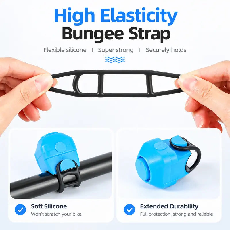 🚴 130dB Loud Electronic Bike Horn – Ride Safer Anywhere
