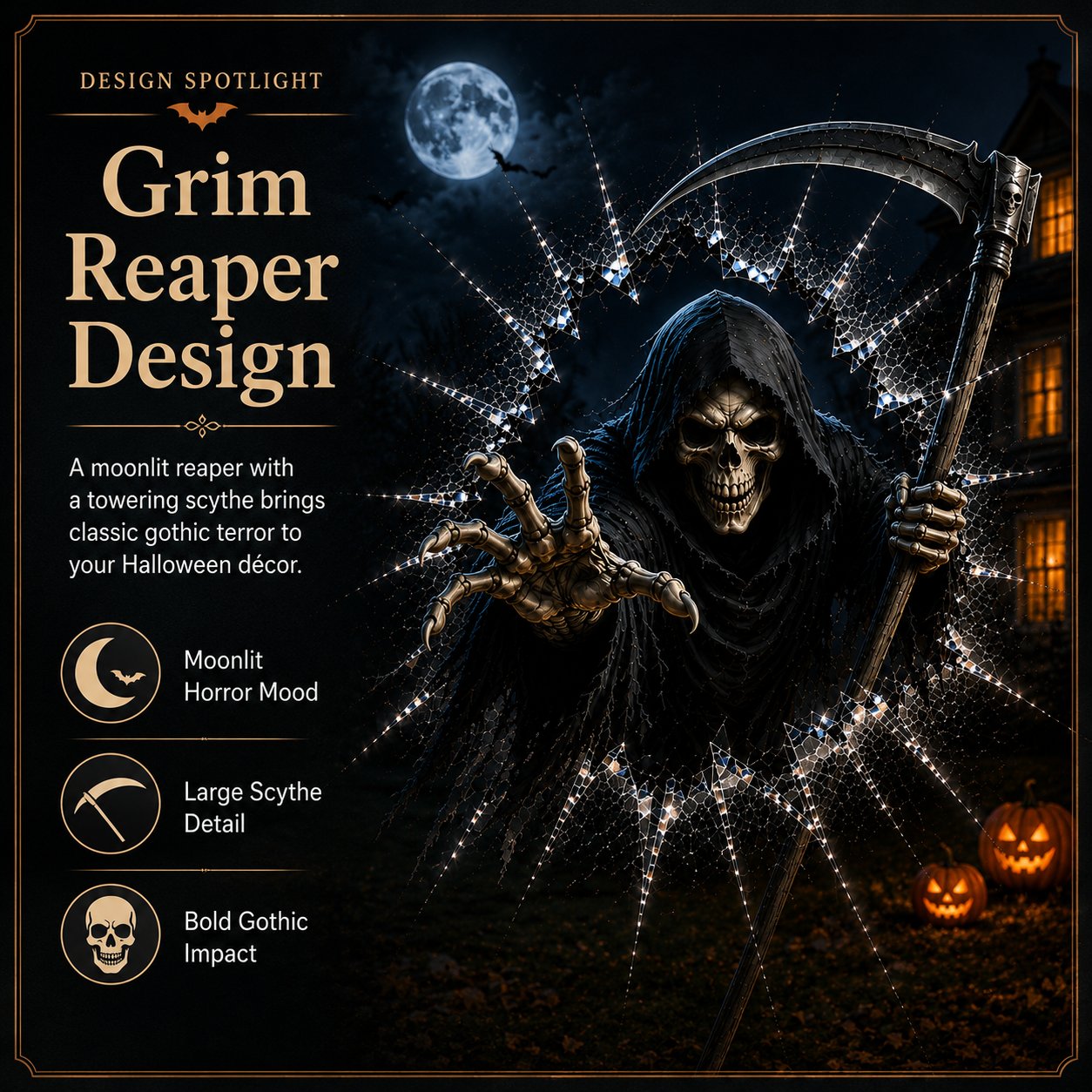 🎃 2026 Halloween Window Decals – 3D Crack Glass Spooky Decorations for a Haunted Halloween Scene
