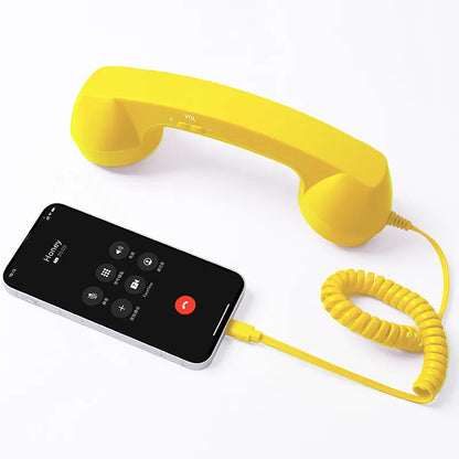 Retro telephone handset with Type-C interface