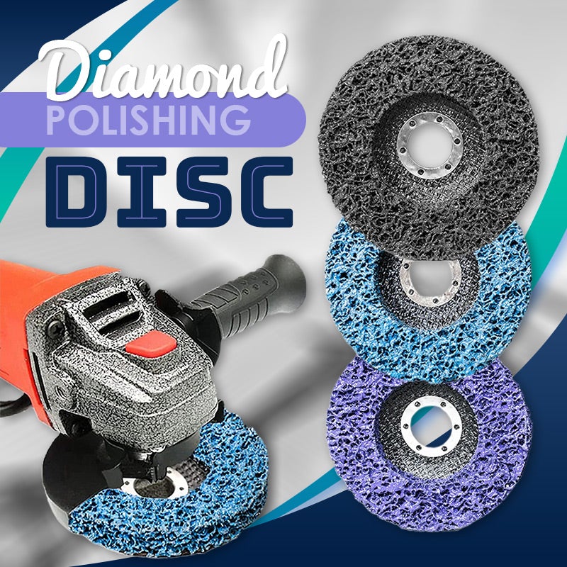 ⚙️ Diamond Polishing Disc – 2PCS Angle Grinder Rust & Paint Removal Wheel