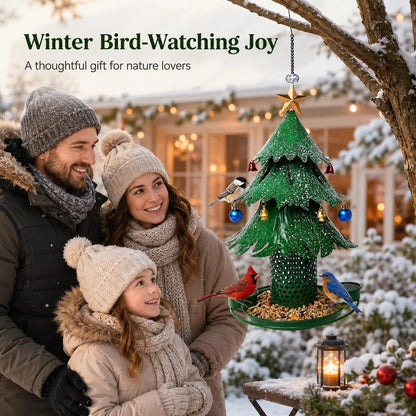 🥰New Hot Sales - 49% OFF🎄 Christmas Tree Bird Feeder🐦Festive Garden Decor for Bird Lovers ✨