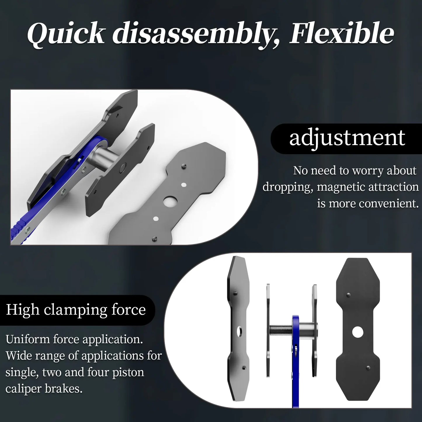 Brake Caliper Piston Press Tool – 360° Rotating Wrench