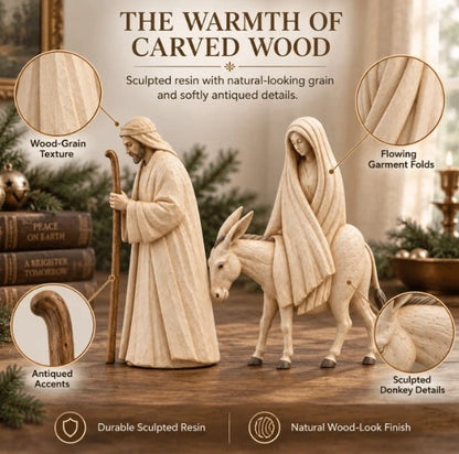 🔥  🌟 Journey to Bethlehem Christmas Nativity Scene Set ✨