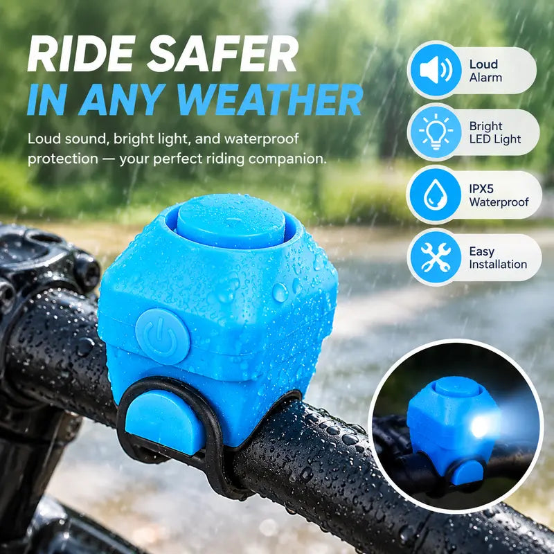 🚴 130dB Loud Electronic Bike Horn – Ride Safer Anywhere