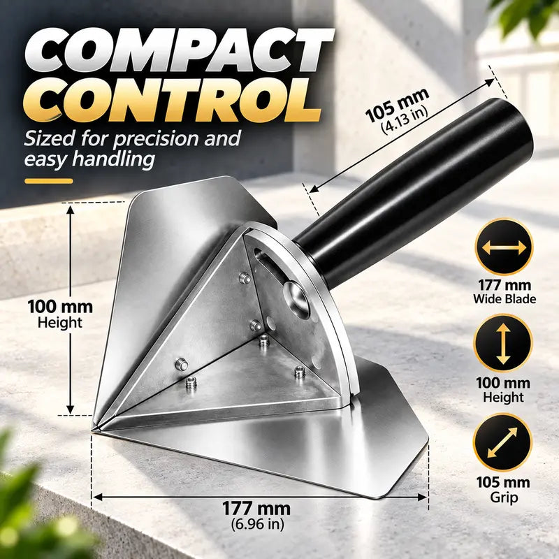 🏠 Corner Finishing Trowel – Stainless Steel Plaster & Putty Tool for Interior Wall Corners