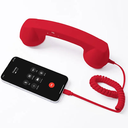 Retro telephone handset with Type-C interface