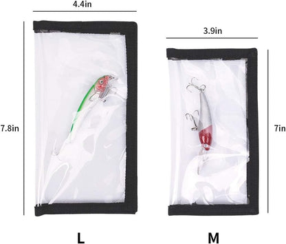 🎣Durable Clear PVC Lure Covers 10 Packs 5L+5M