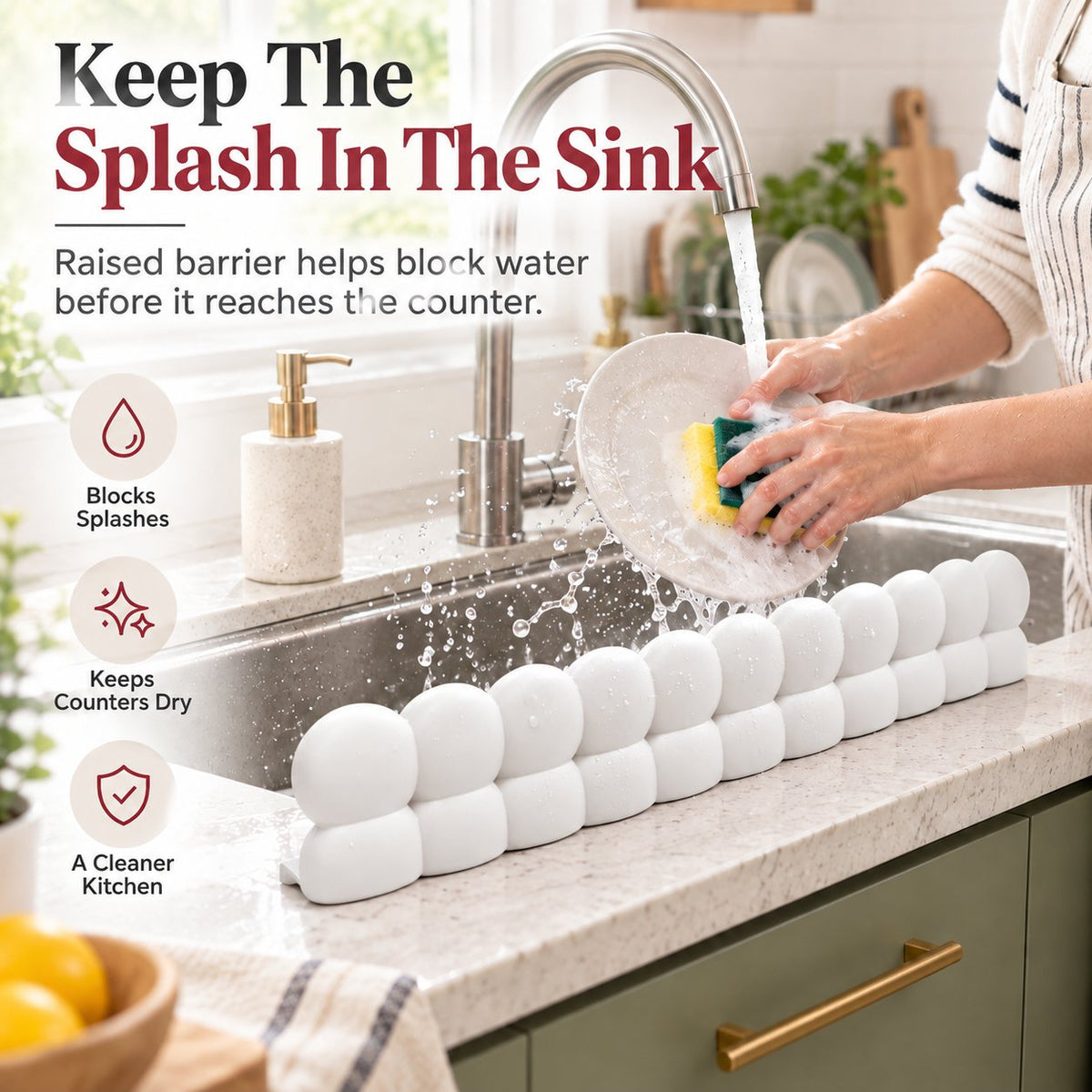 Silicone Sink Splash Guard