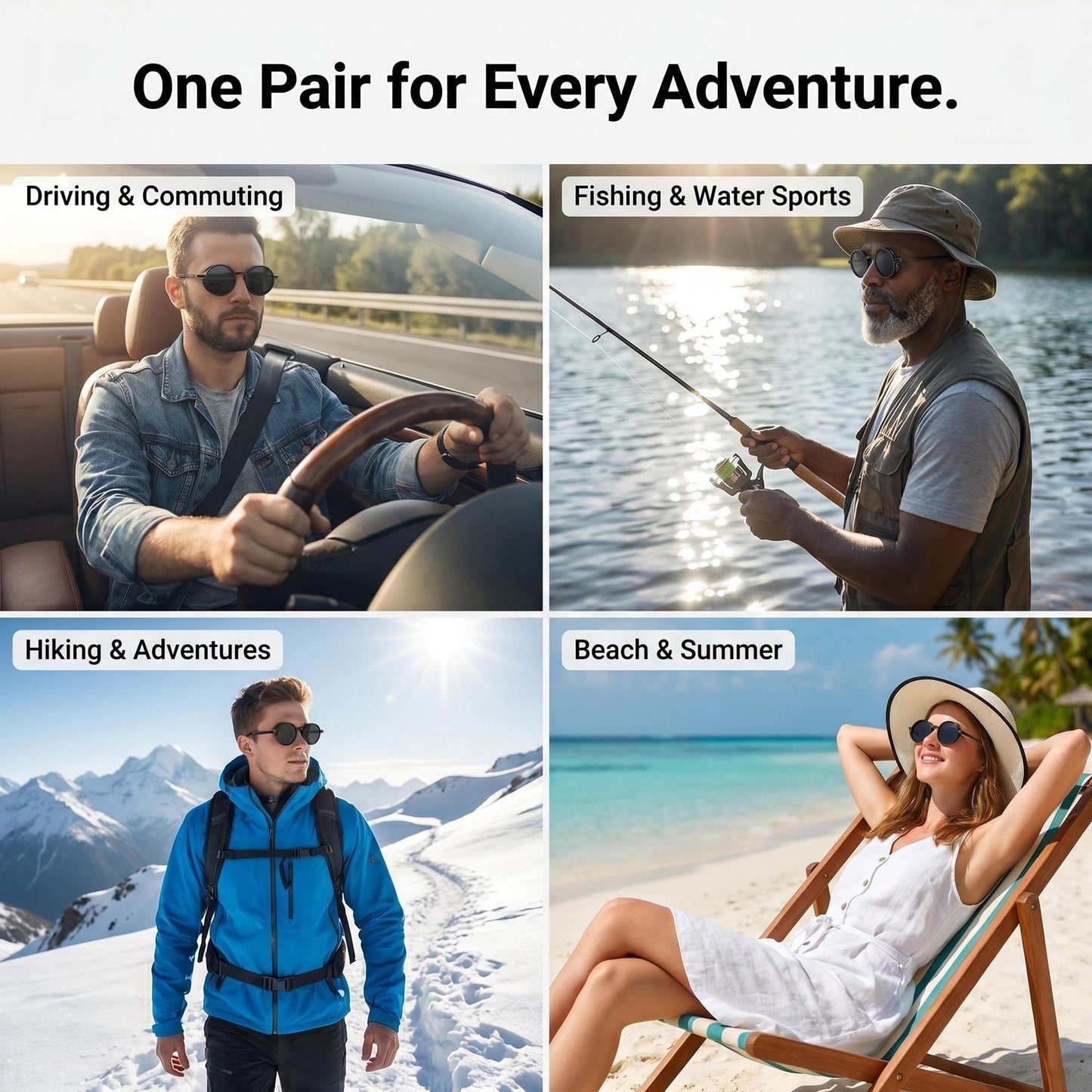 Adjustable ND Filter Lens Sunglasses
