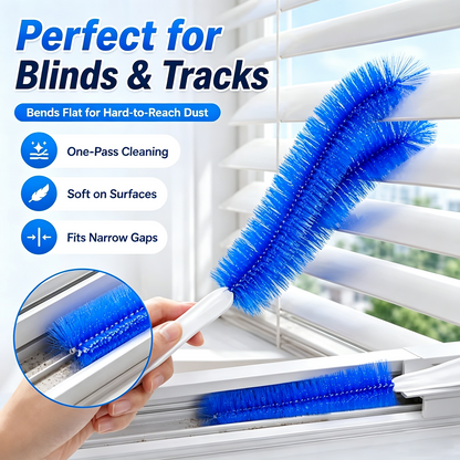 2 Counts Bendable Microfiber Head,Reusable Dust Remover💨