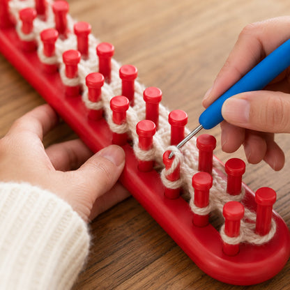 Beginner Long Knitting Loom & Hook Set