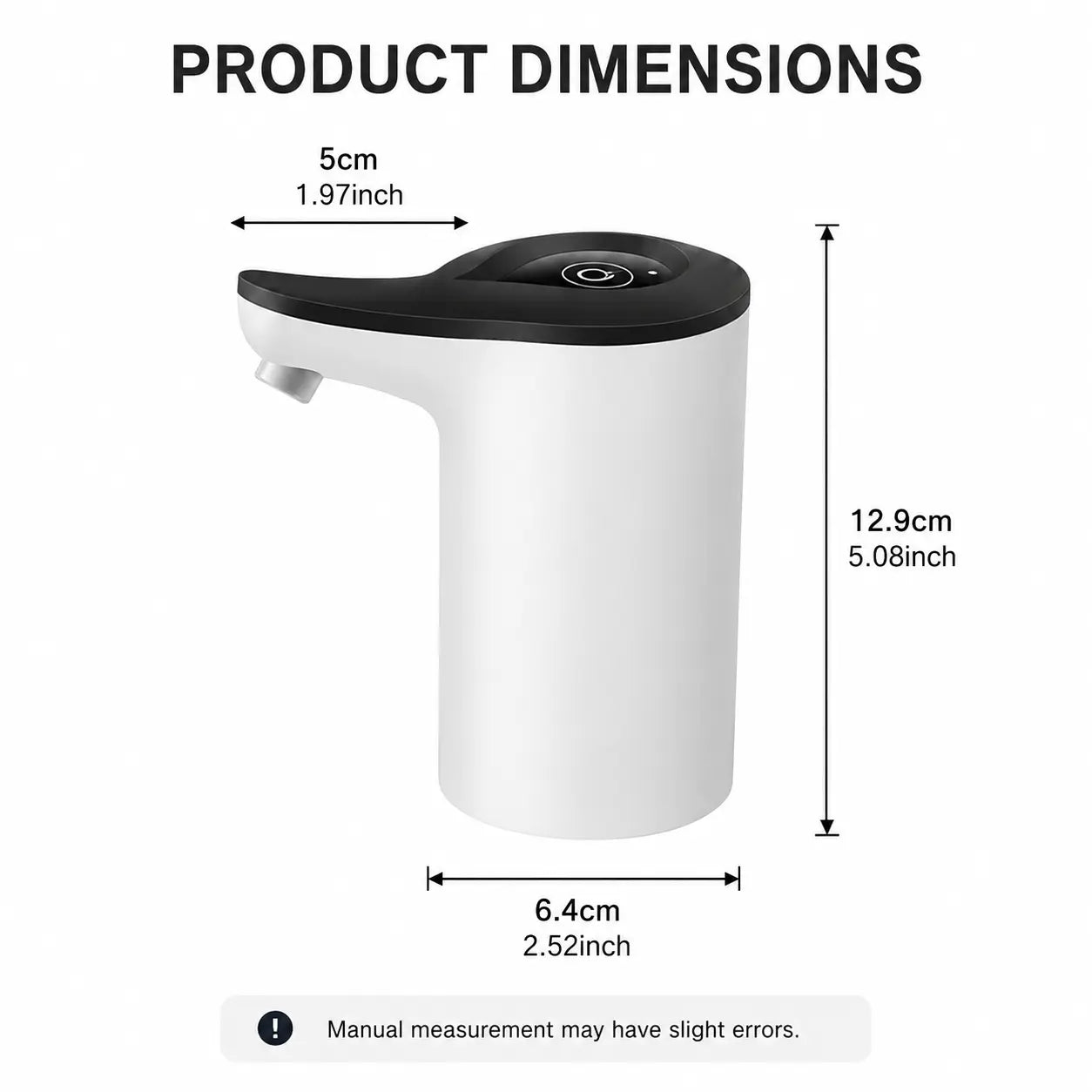 Smart One-Touch Water Bottle Dispenser Pump – Low-Noise Leak-Proof Electric Pump