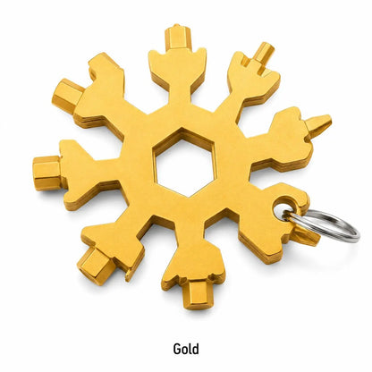 Viral 18‑in‑1 Snowflake Multi‑tool Stainless Steel Portable Wrench ❄️