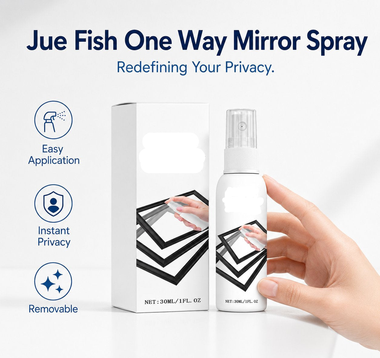 🪟  One Way Mirror Spray | Streak-Free Cleaner for Glass, Windows &  Mirrors