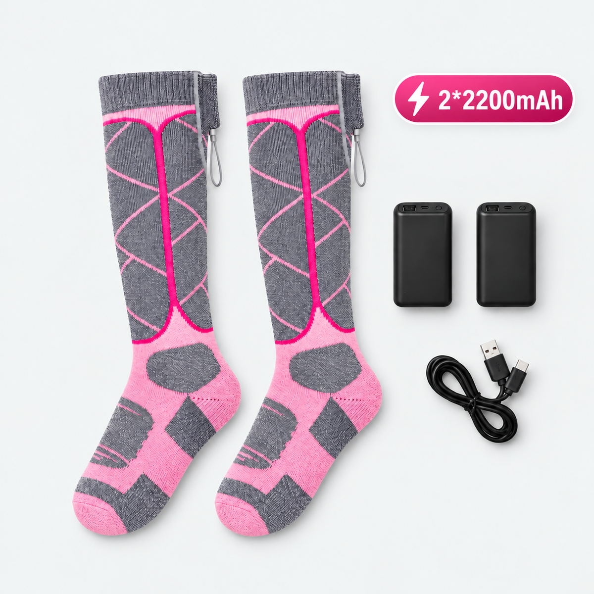 🔥 Rechargeable Heated Socks – Keep Your Feet Warm All Winter