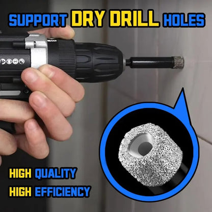 🔥49% OFF | 6Pcs Dry Diamond Drill Bit Set 🛠 Hex Shank Brazed Hole Saw for Tile, Glass & Granite