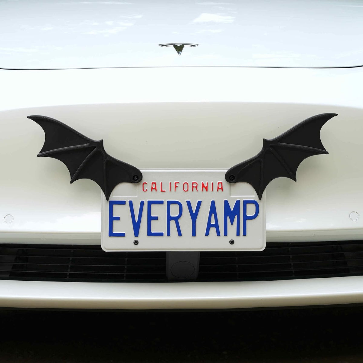 3D Bat Wings License Plate Decoration – Spooky Halloween Car Accessories, Gothic License Plate Frame Decor