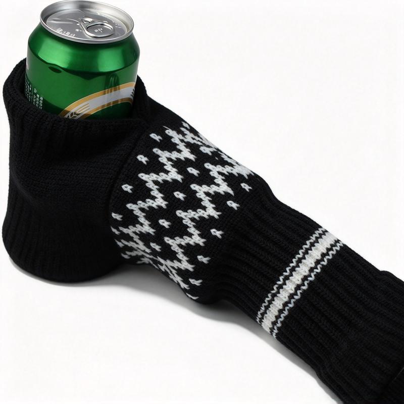 Beer Mitten Gloves - Knit Stitched Drink Mitt Holder for Beverage🧤