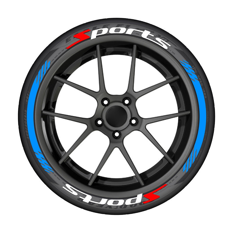 4Pcs 3D Car Tire Stickers – Waterproof Universal Wheel Decals | Motorcycle Auto Exterior Accessories