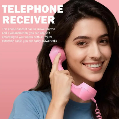 Retro telephone handset with Type-C interface