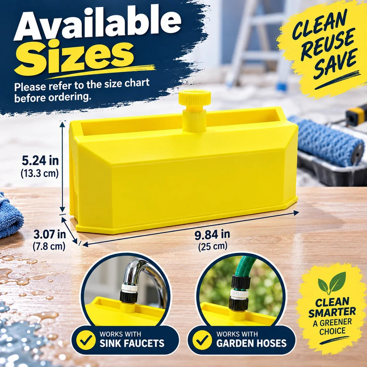 🎁Paint Roller Cleaner with Hose &amp; Faucet Adapter