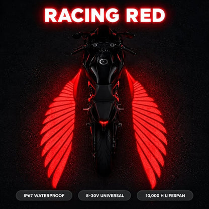 🏍️ Angel Wing Motorcycle LED Projector Lights (1 Pair)✨