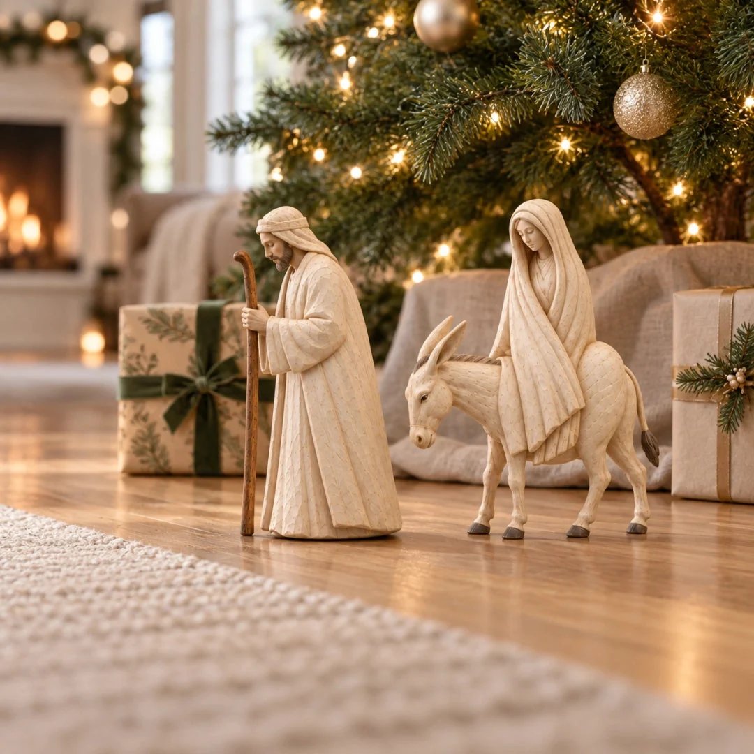 🔥  🌟 Journey to Bethlehem Christmas Nativity Scene Set ✨