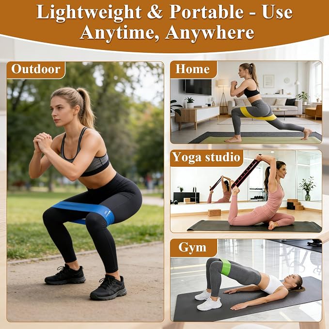 Fitness Resistance Bands for Stretching & Yoga