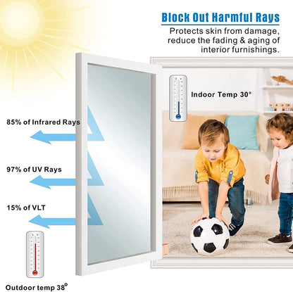 Anti-Peeping One-Way Window Film, Sun Block Privacy Sticker🏠