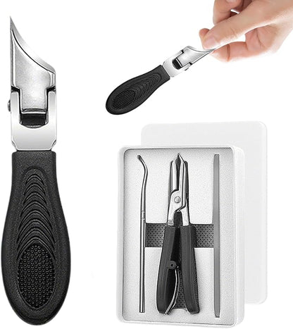 Eagle Beak Beveled Nail Clippers | Premium 3-Piece Grooming Kit ✂️🛡️