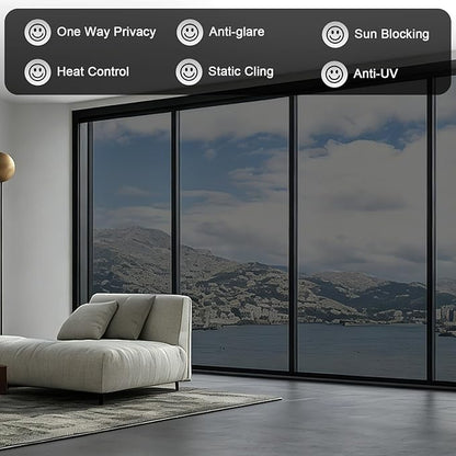 Anti-Peeping One-Way Window Film, Sun Block Privacy Sticker🏠