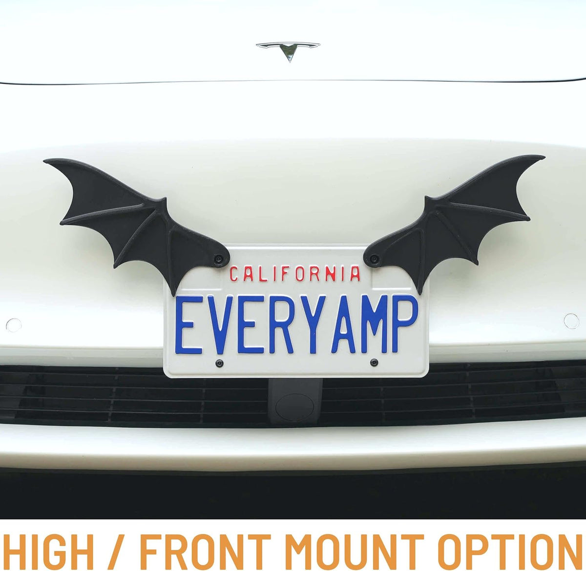 3D Bat Wings License Plate Decoration – Spooky Halloween Car Accessories, Gothic License Plate Frame Decor