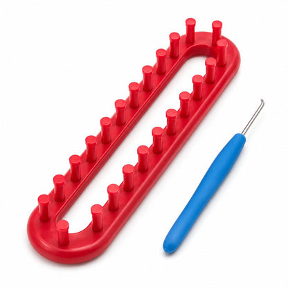 Beginner Long Knitting Loom & Hook Set