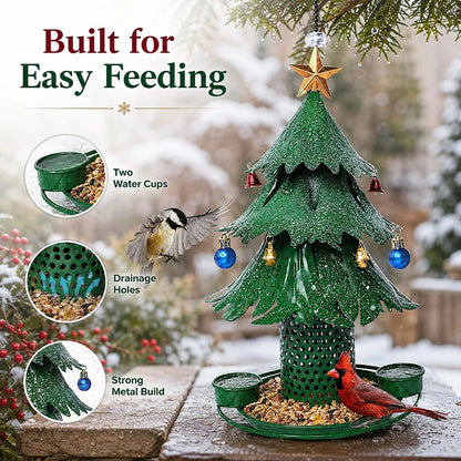 🥰New Hot Sales - 49% OFF🎄 Christmas Tree Bird Feeder🐦Festive Garden Decor for Bird Lovers ✨