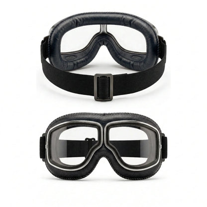 🕶️ OTG Vintage Motorcycle Goggles (Fits Over Glasses)