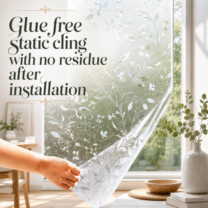 Static Cling Window Privacy Film UV Blocking Mirror Tint