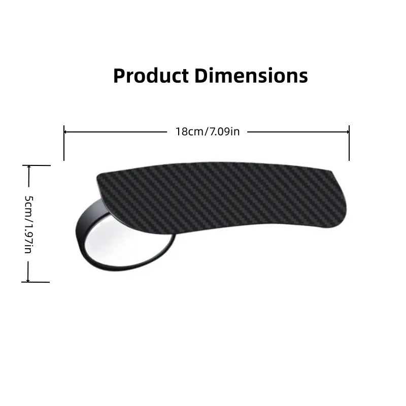 🎁2-in-1 Rearview Mirror Rain Visor with 360° Blind Spot Mirror