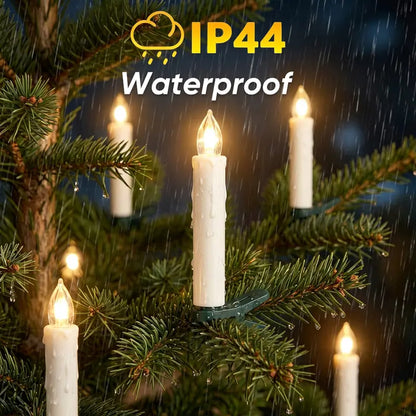 🎄 Flameless LED Christmas Candle Lights with Remote – 10/20 Pack