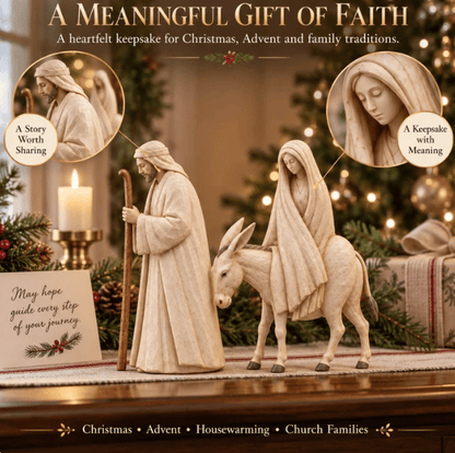 🔥  🌟 Journey to Bethlehem Christmas Nativity Scene Set ✨