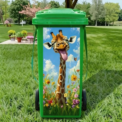 🐴 Creative Trash Can Sticker with Colourful Cartoon