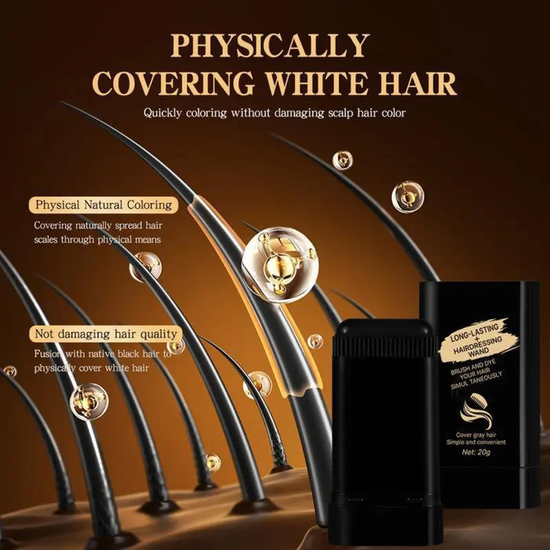 Portable Waterproof Hair Dye Touch-Up Pen Comb💈
