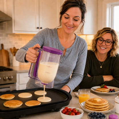 🎉🧁Easy-Pour Pancake & Cupcake Batter Dispenser