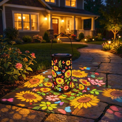 🔥HOT SALE 49% OFF-🌞Colorful Sunflower Glow Solar Garden Lantern