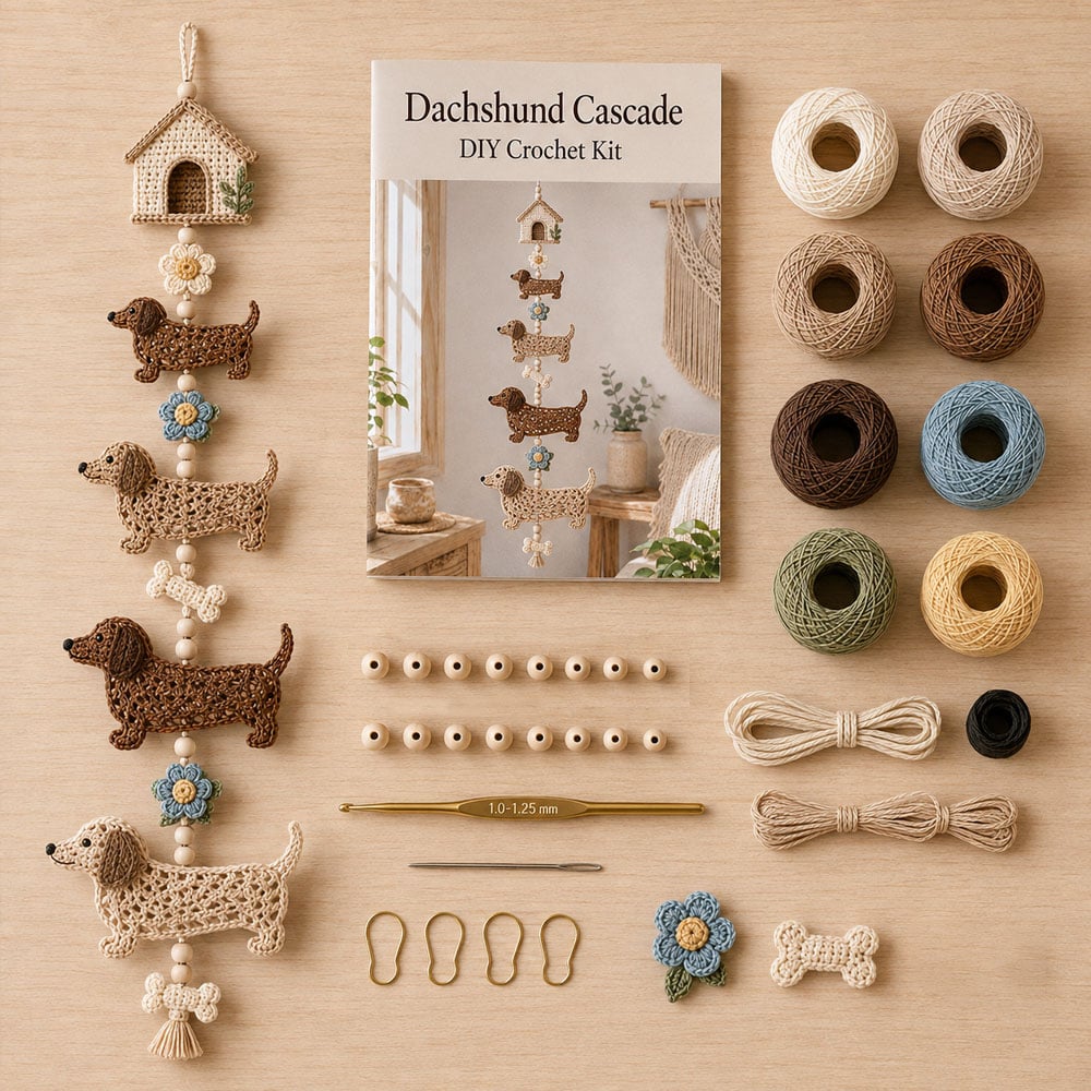 Hummingbird Garden Cascade DIY Crochet Kit