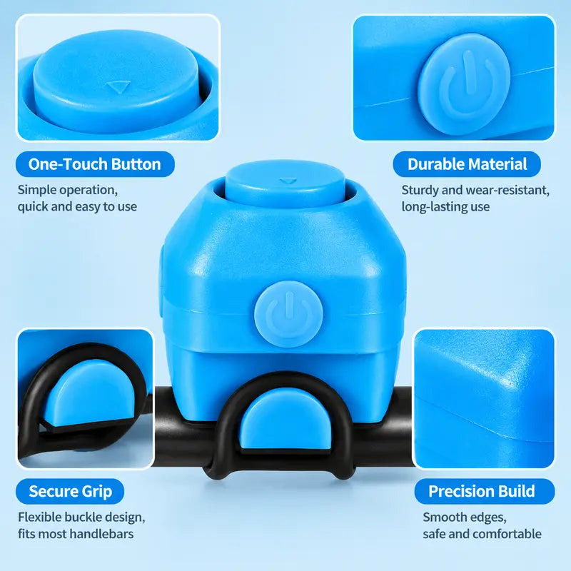 🚴 130dB Loud Electronic Bike Horn – Ride Safer Anywhere