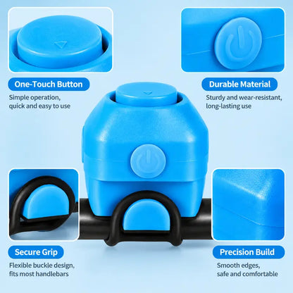 🚴 130dB Loud Electronic Bike Horn – Ride Safer Anywhere