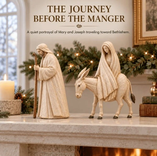 🔥  🌟 Journey to Bethlehem Christmas Nativity Scene Set ✨