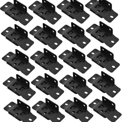 Quick Fitting Furniture Corner Brackets – Heavy Duty Stainless Steel L Shape Joint Fixing Brackets with Screws for Cabinets, Tables & Chairs Repair Kit