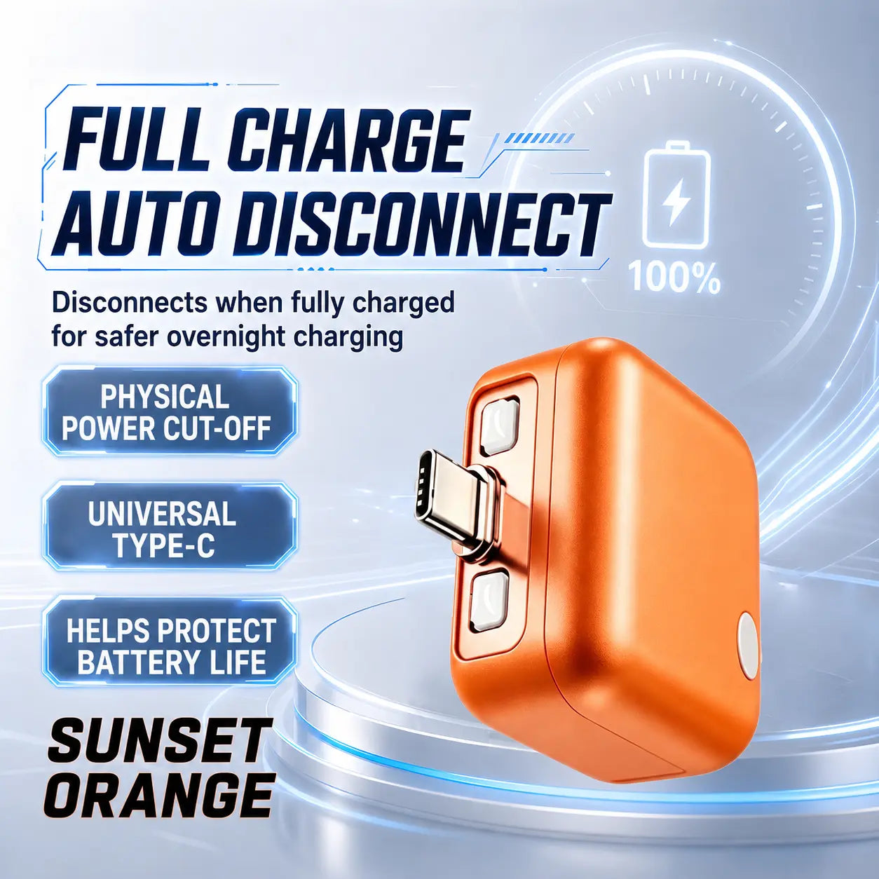 140W TYPE-C Smart Full Charge Auto Stop Battery Protector