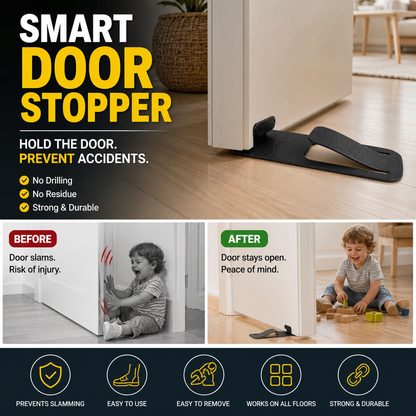 🚪 Floor Door Stopper – Foot Operated & No Drilling